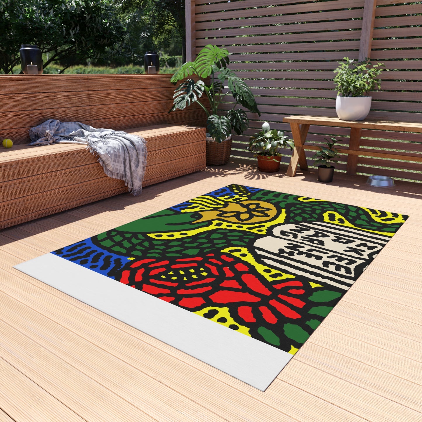 Shining a light on knowledge — Outdoor Rug