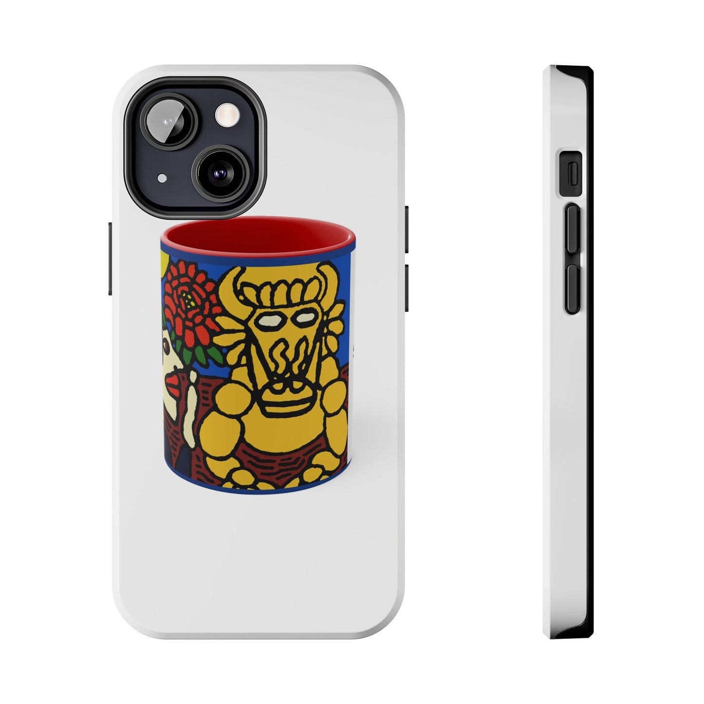 The warrior hailing the mighty golden dragon Tough Phone Case