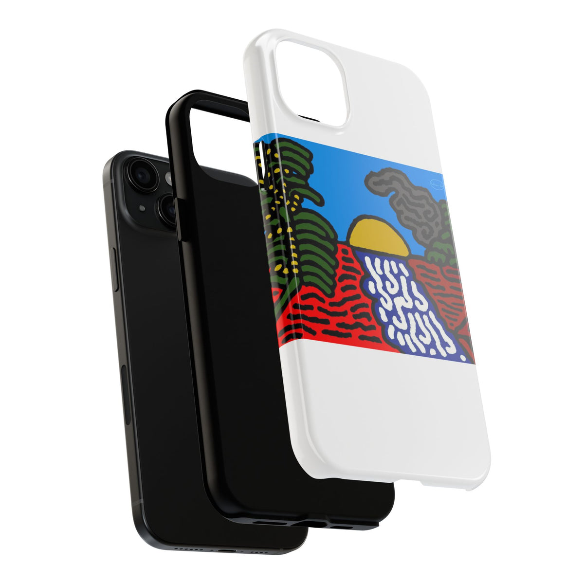 The river that joins the Australian wattle and Lebanese cedar tree in friendship Tough Phone Case