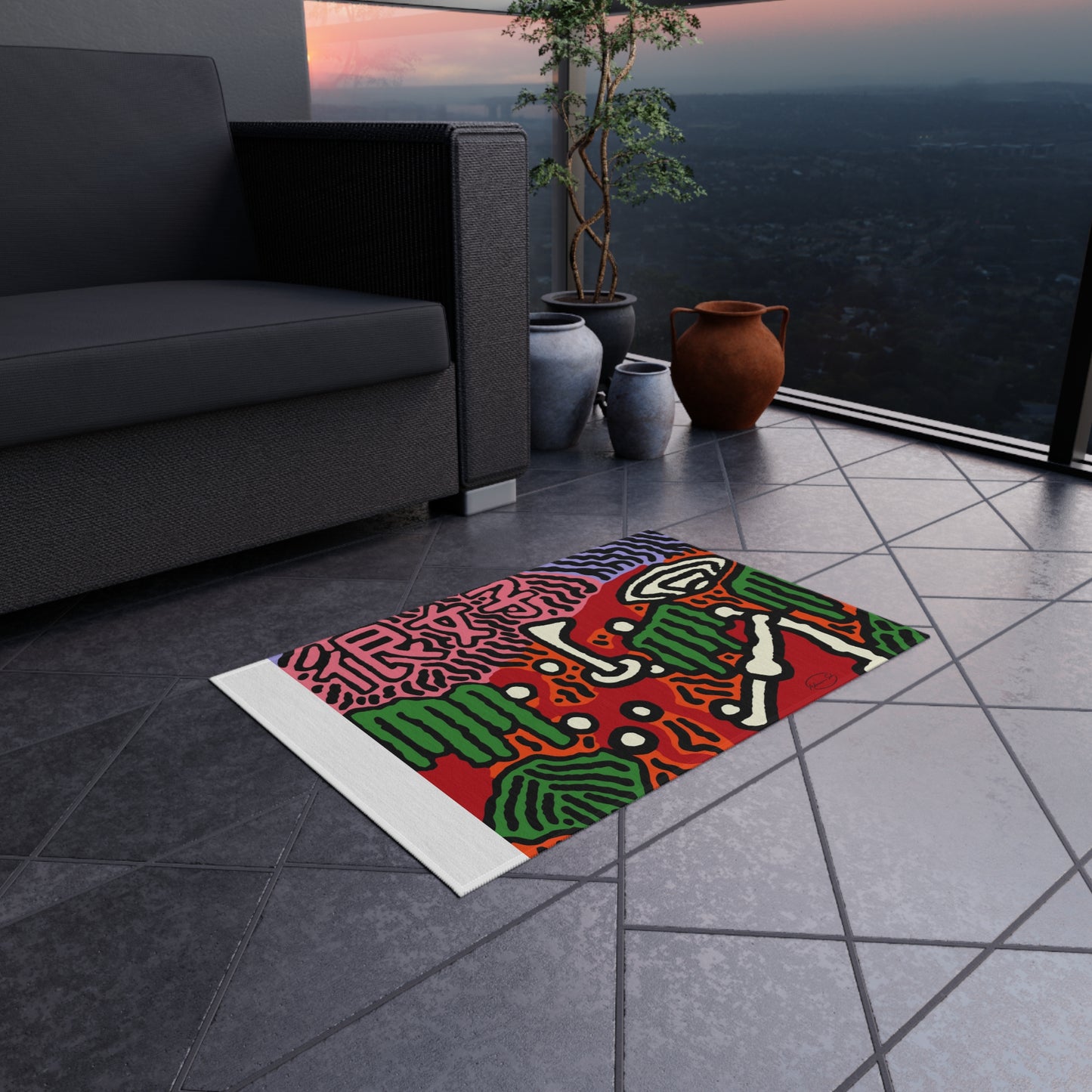 Hitting holes in one throughout life — Outdoor Rug