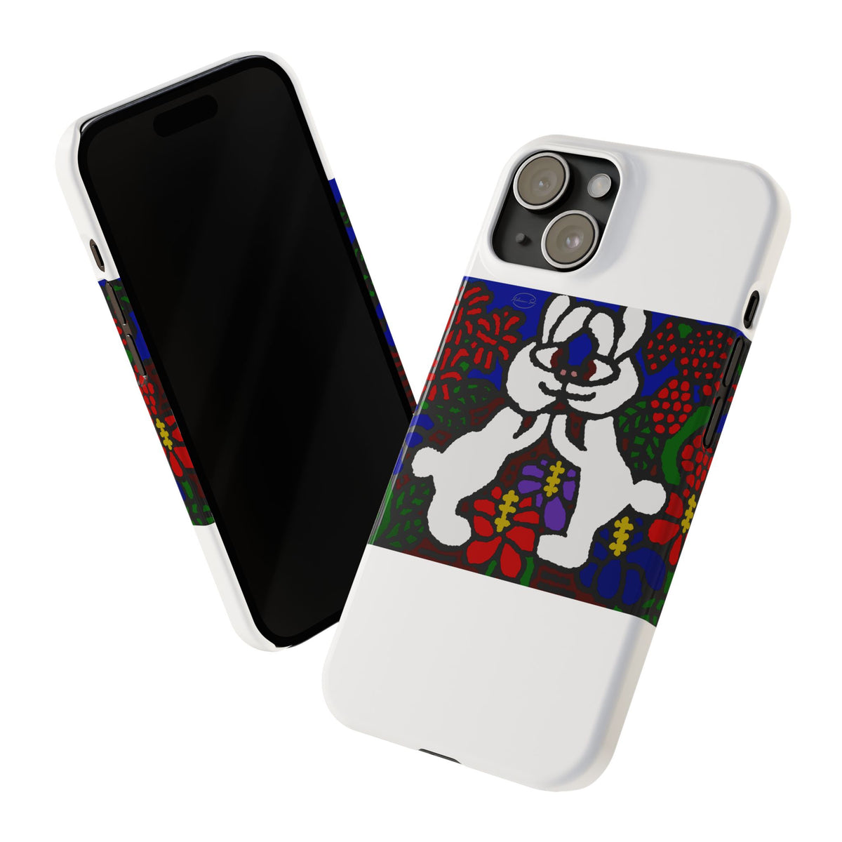 Bunnies in love Slim Phone Case