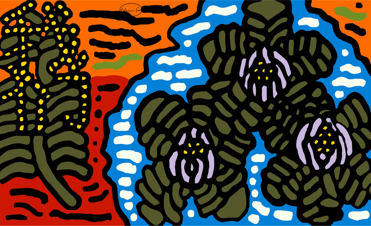 The Sri Lankan Water Lilies Meets The Australian Wattle