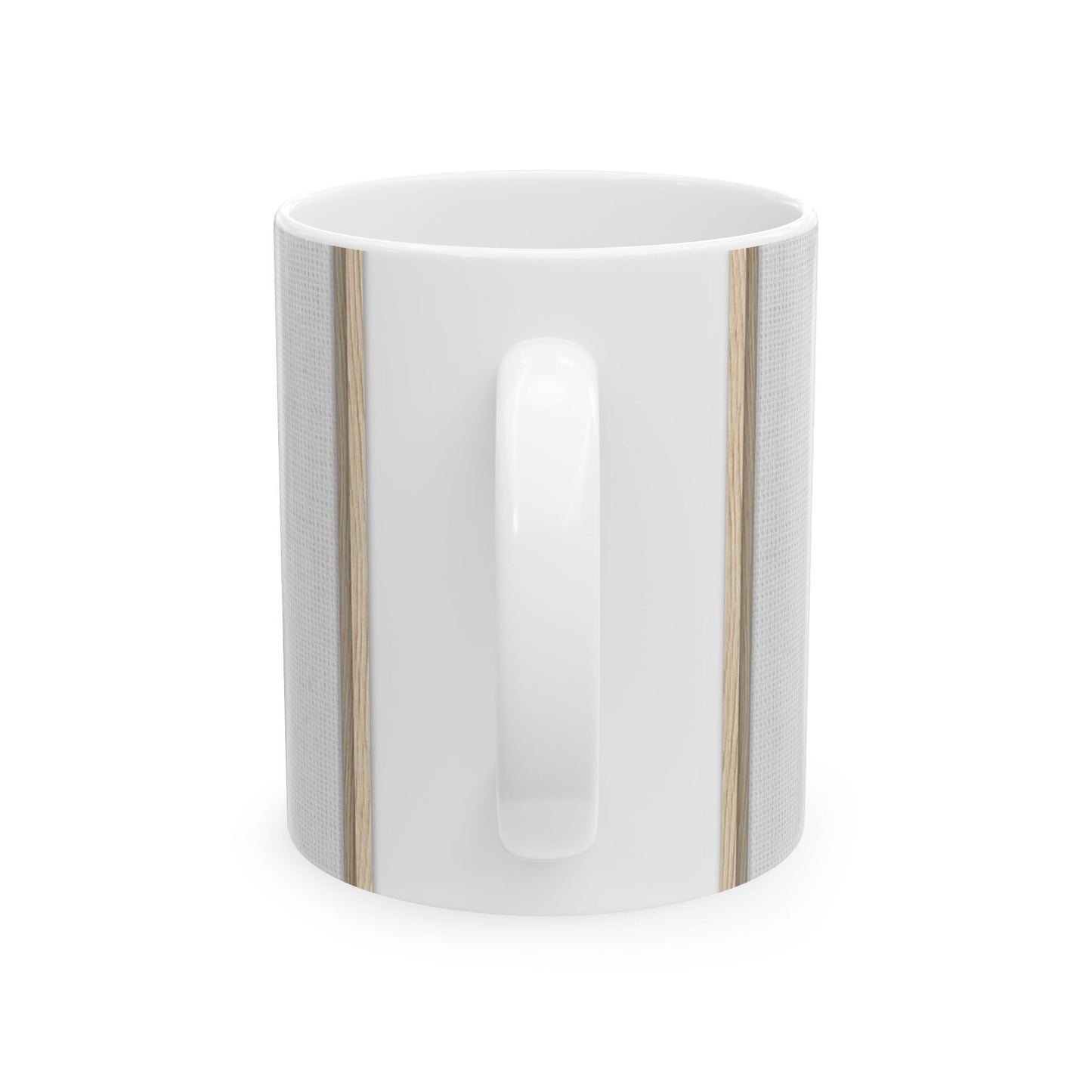 The river that joins the Australian wattle and Lebanese cedar tree in friendship Ceramic Mug