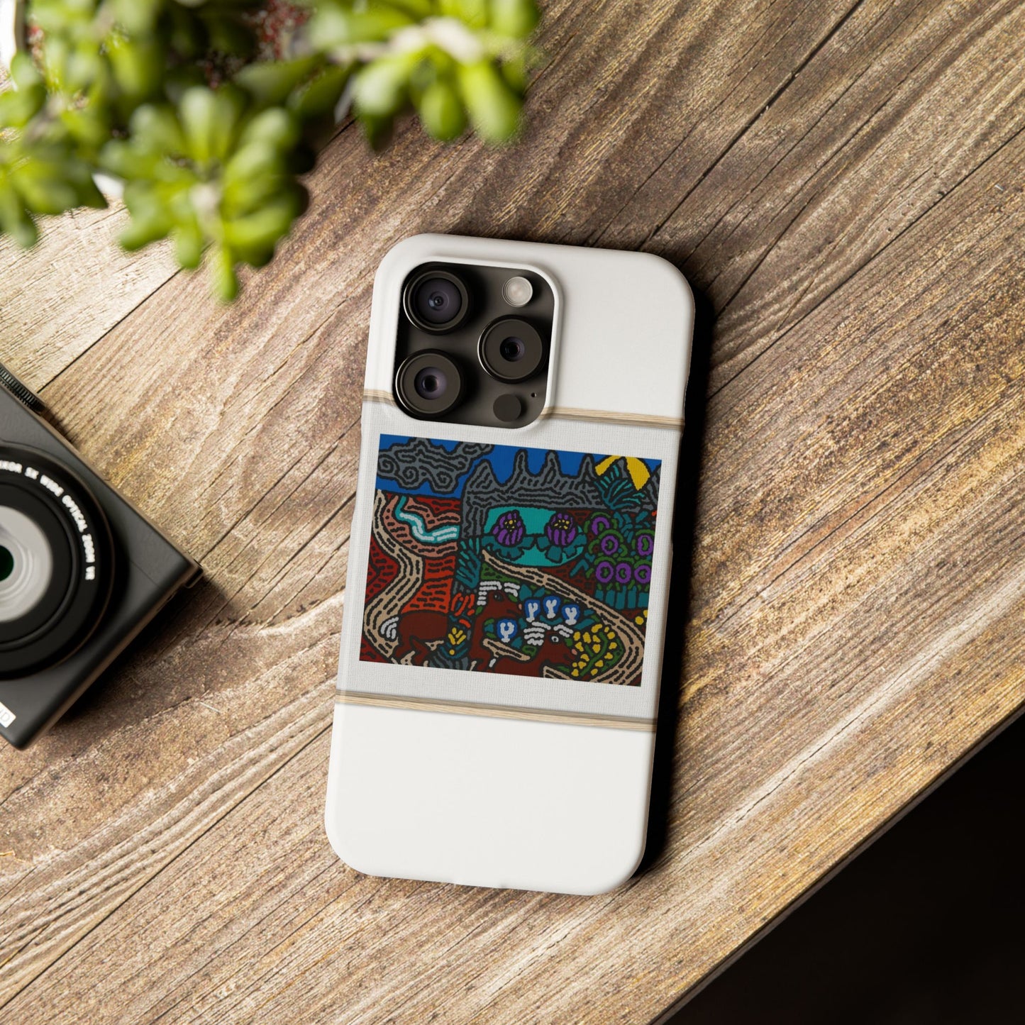 Road to a Sanctuary and Oasis Slim Phone Case