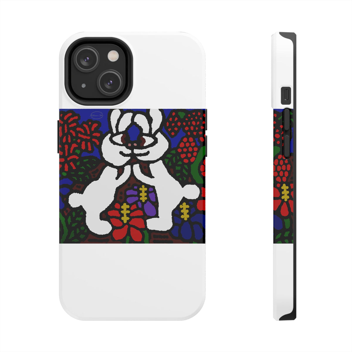 Bunnies in love Tough Phone Case