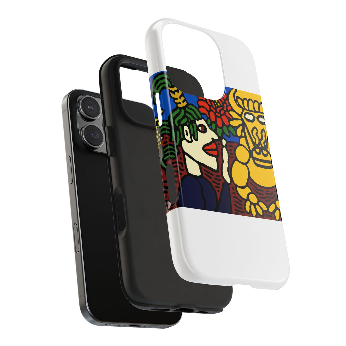 The warrior hailing the mighty golden dragon Tough Phone Case