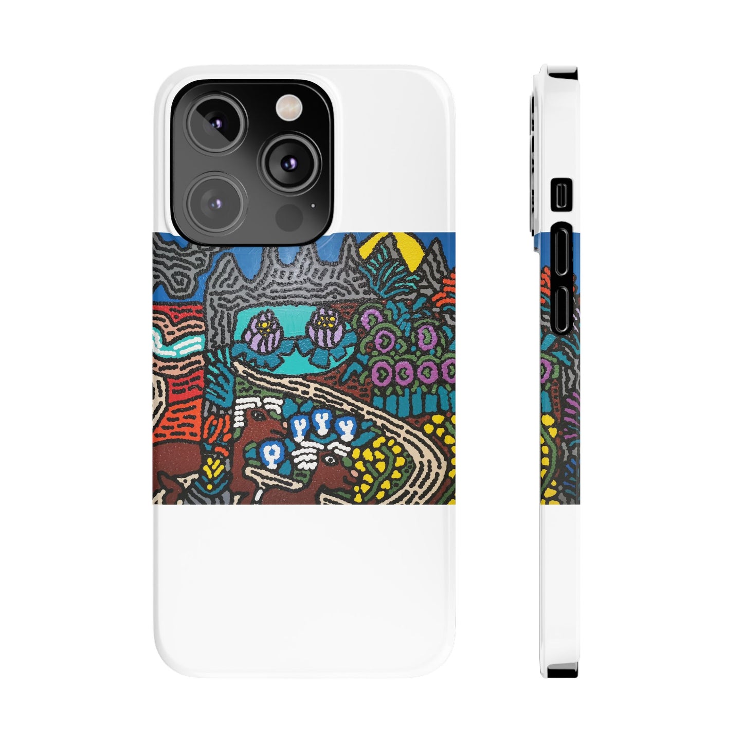 Going to the valley of hope and prosperity Slim Phone Case