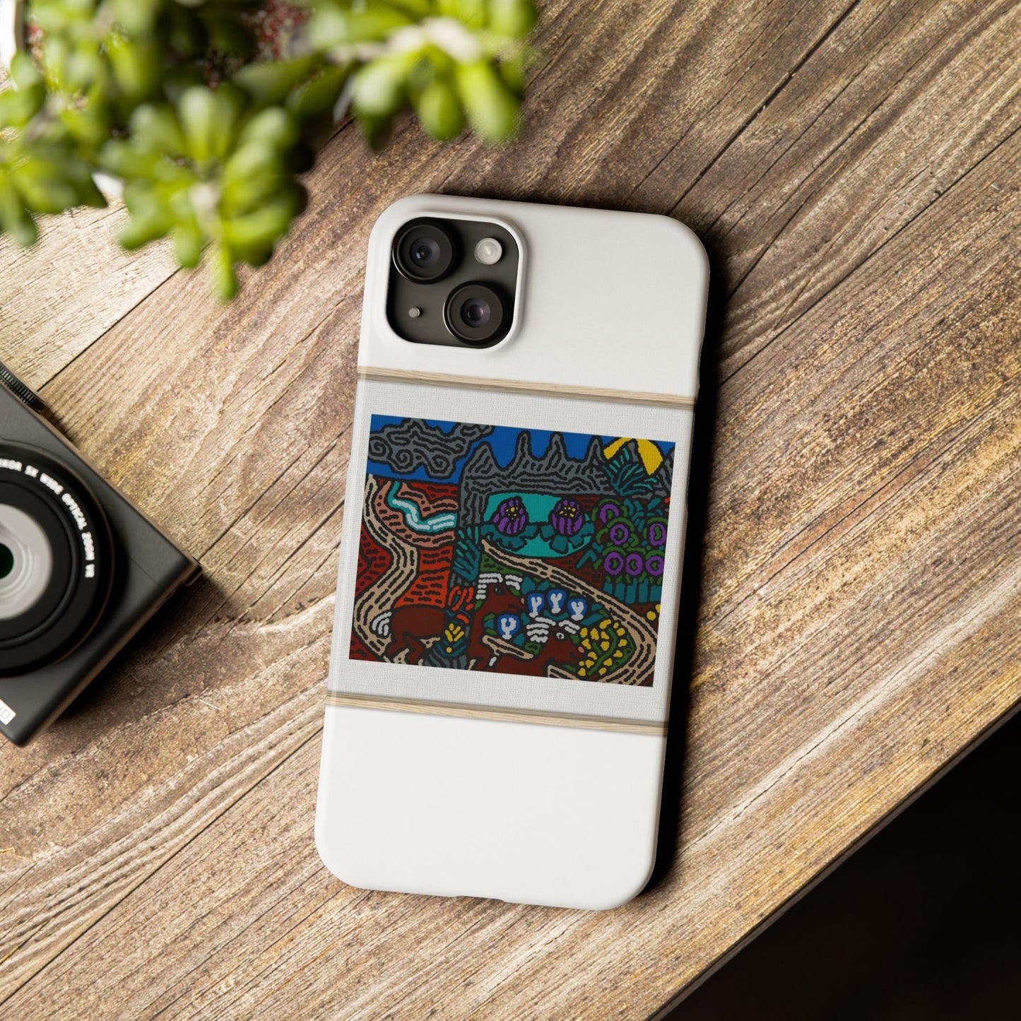 Road to a Sanctuary and Oasis Slim Phone Case