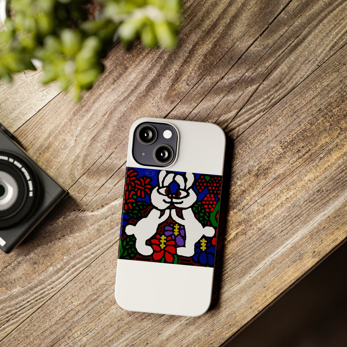 Bunnies in love Slim Phone Case