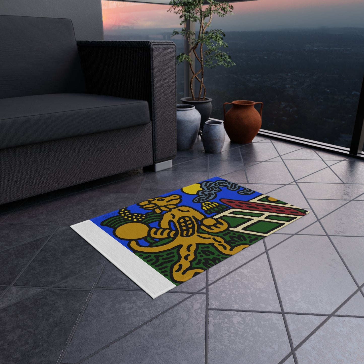 Ready for making big serves in life — Outdoor Rug