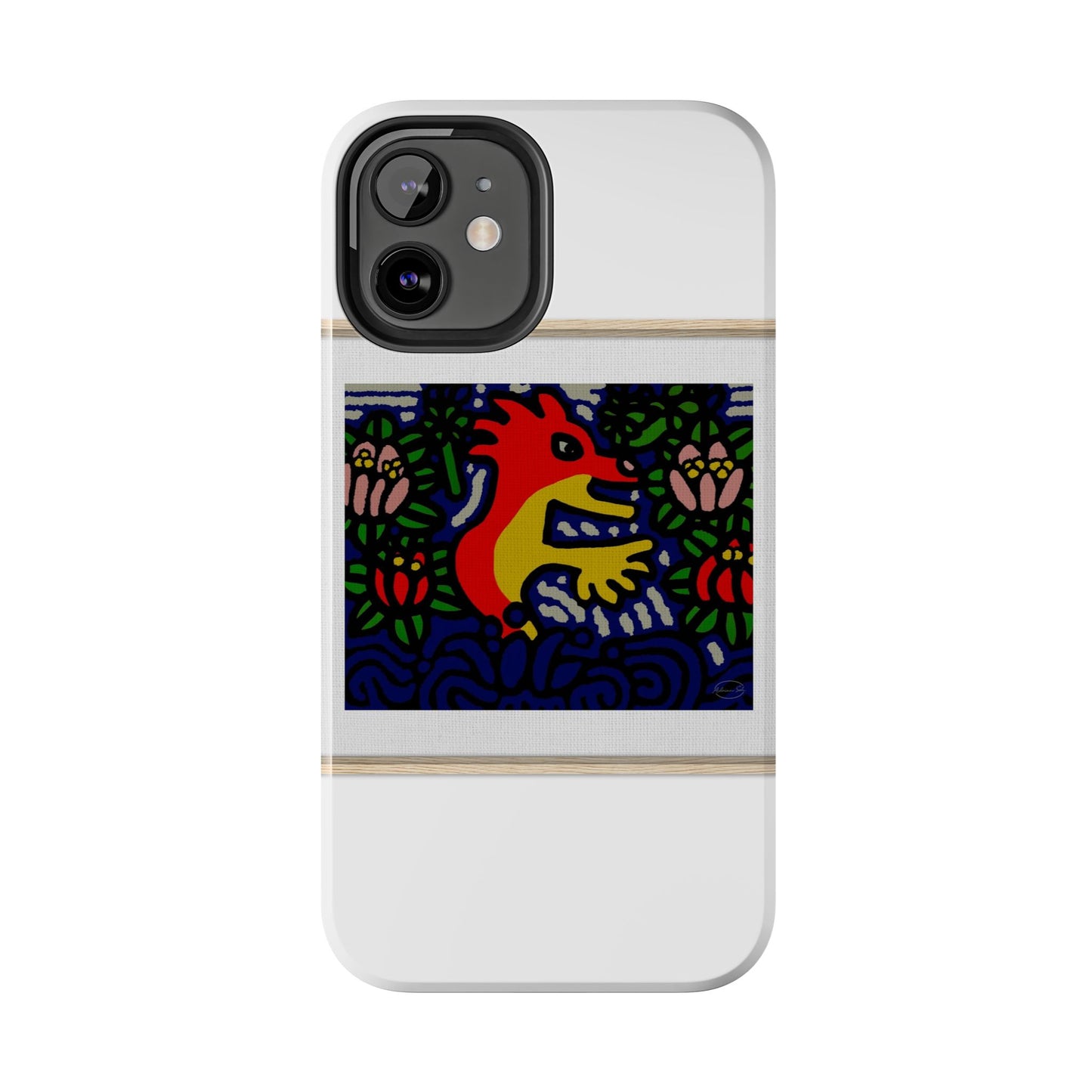 Breaking through the surface of a lotus pond Tough Phone Case