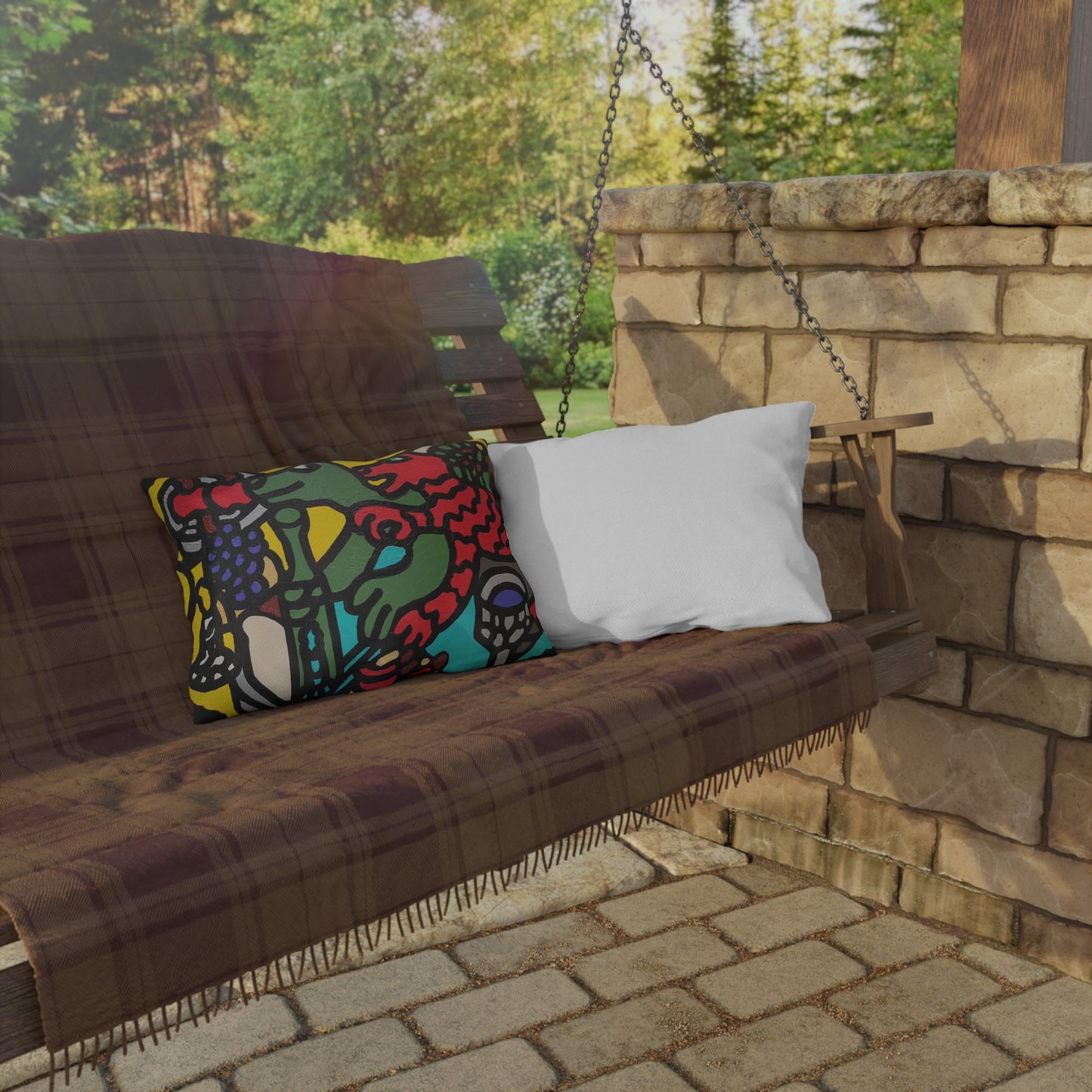 Enjoying our companionship — Outdoor Pillow