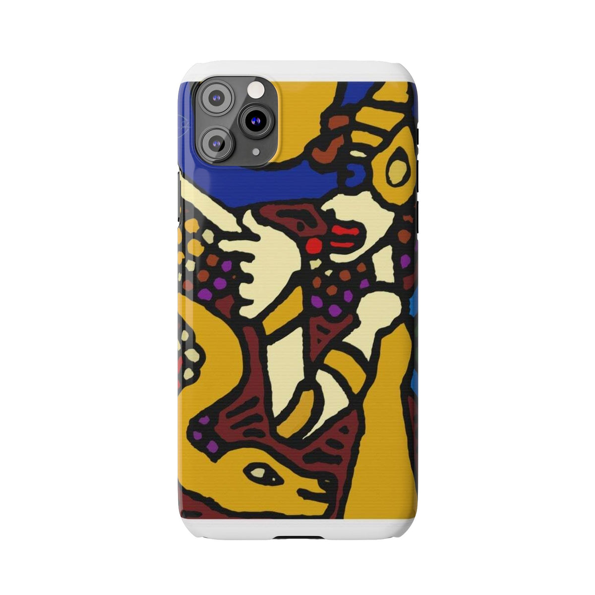 The golden snake being blessed by the fairy Slim Phone Case