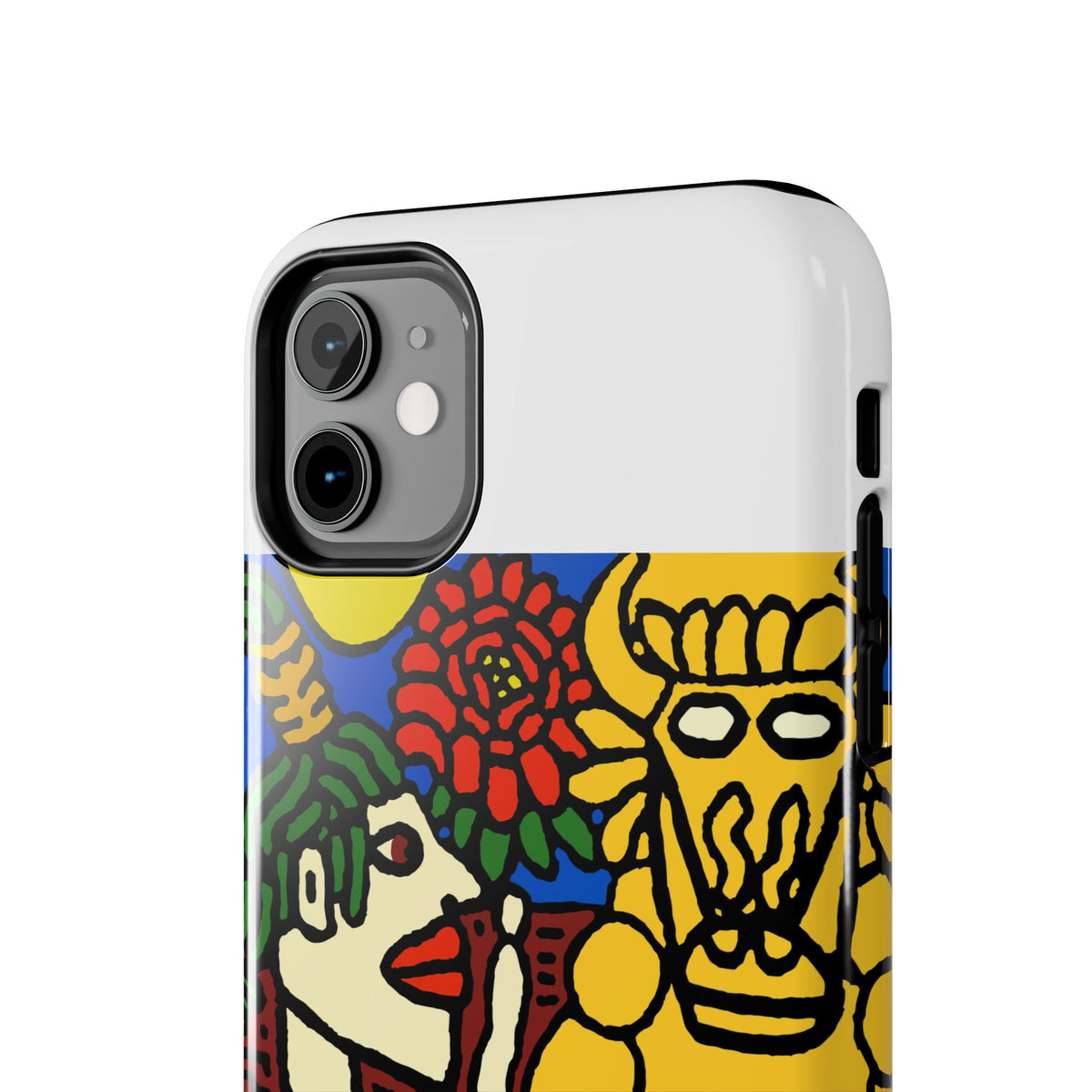 The warrior hailing the mighty golden dragon Tough Phone Case