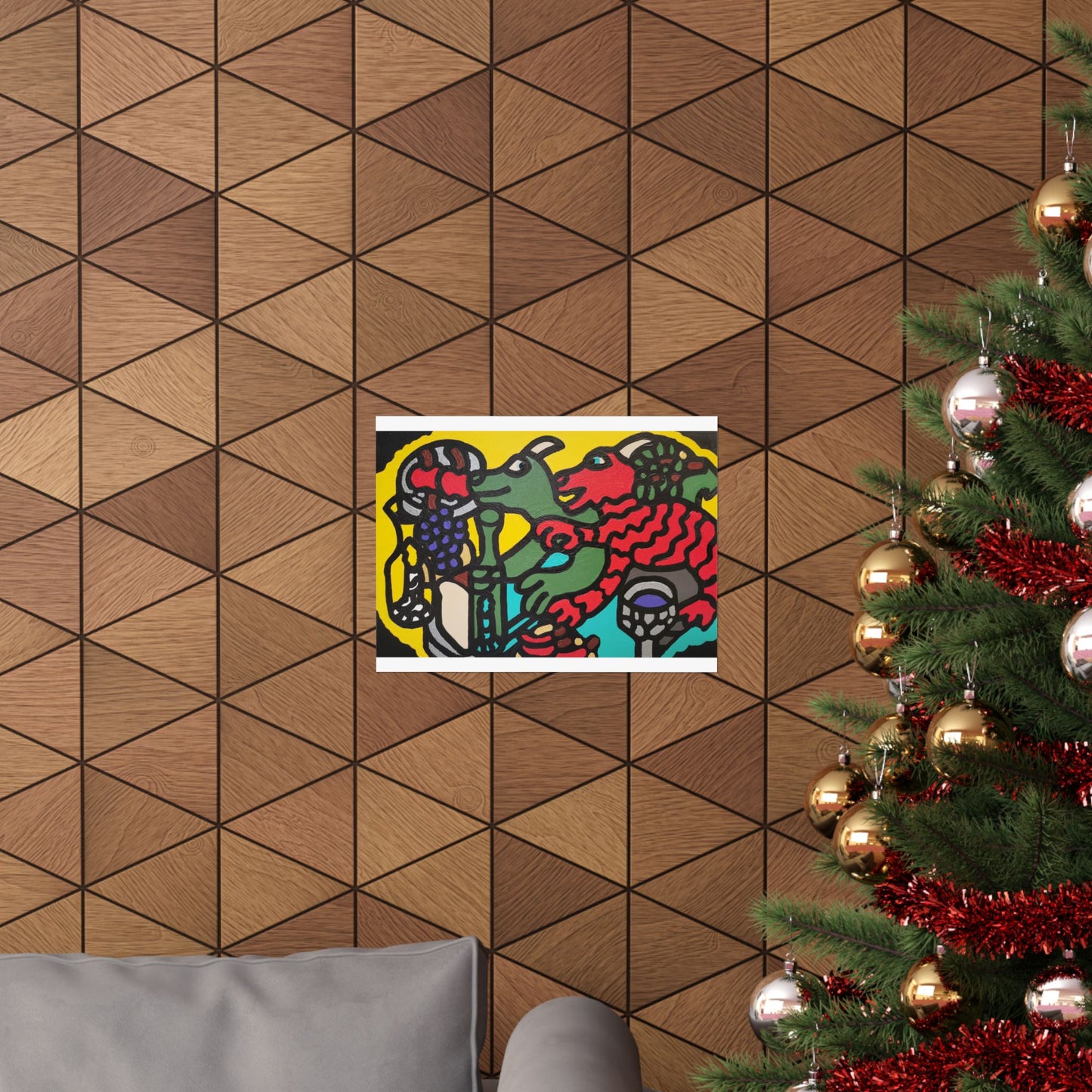 Enjoying our companionship Matte Poster Horizontal (Small)