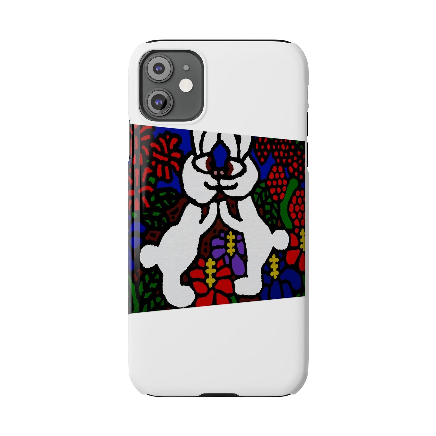 Bunnies in love Slim Phone Case