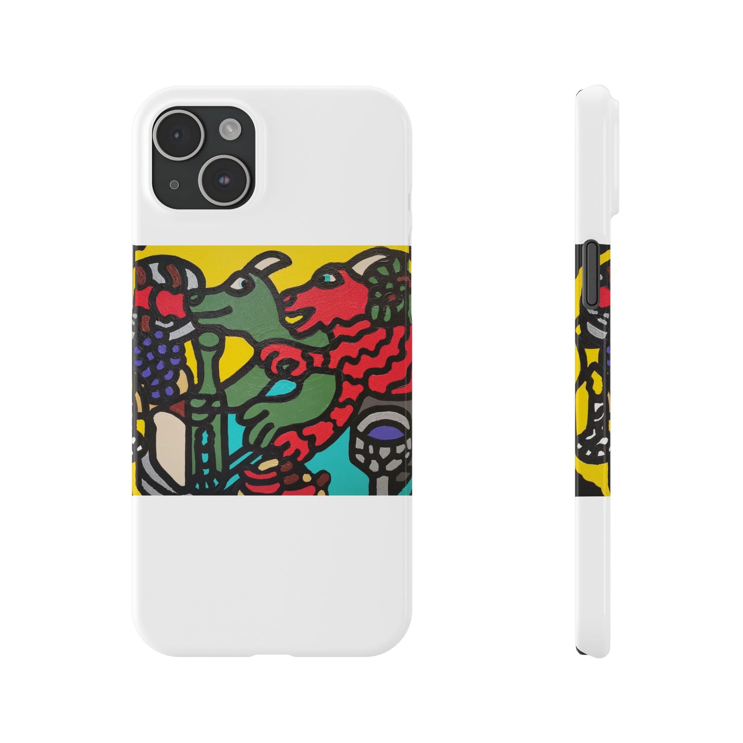Enjoying our companionship Slim Phone Case
