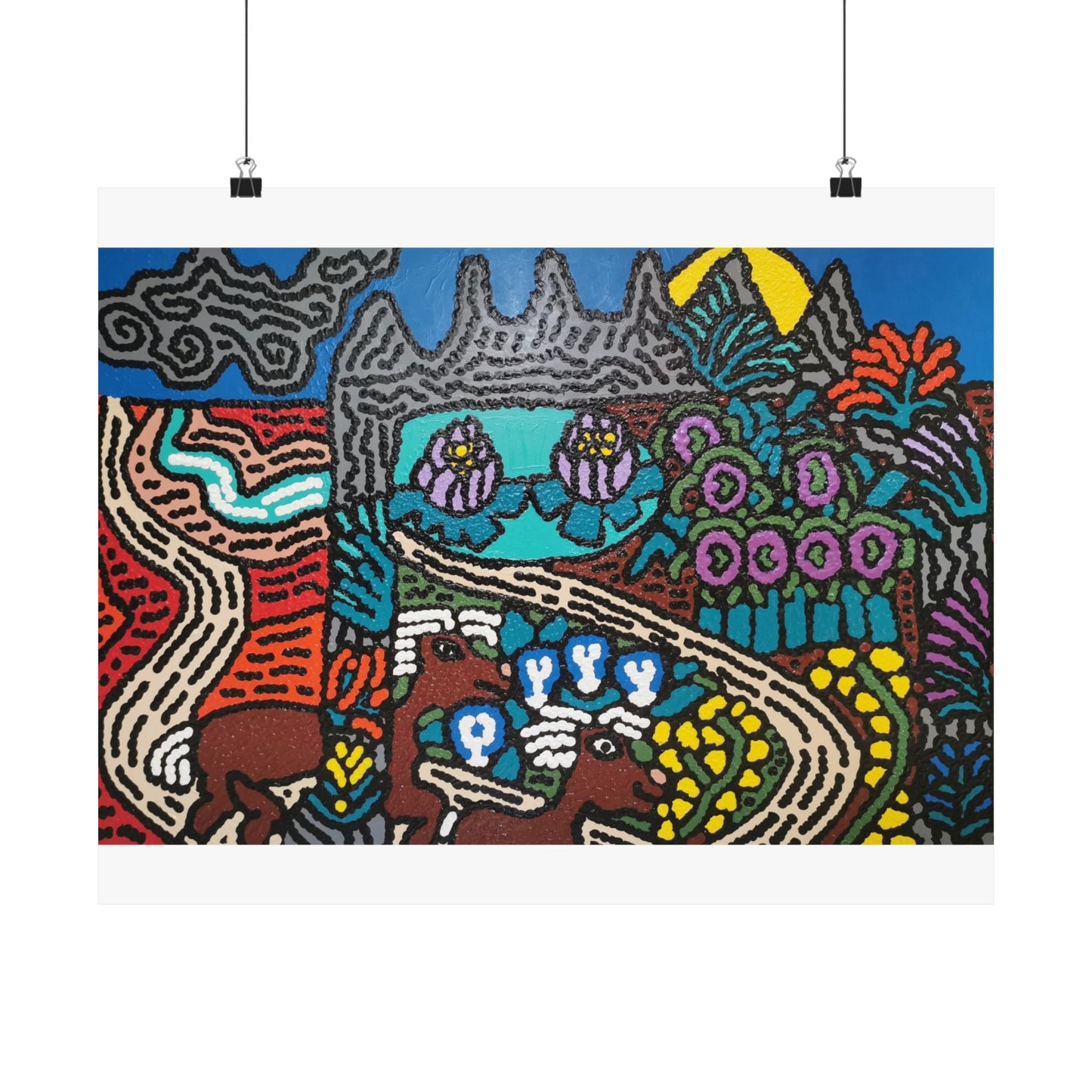 Going to the valley of hope and prosperity Matte Poster Horizontal (Small)