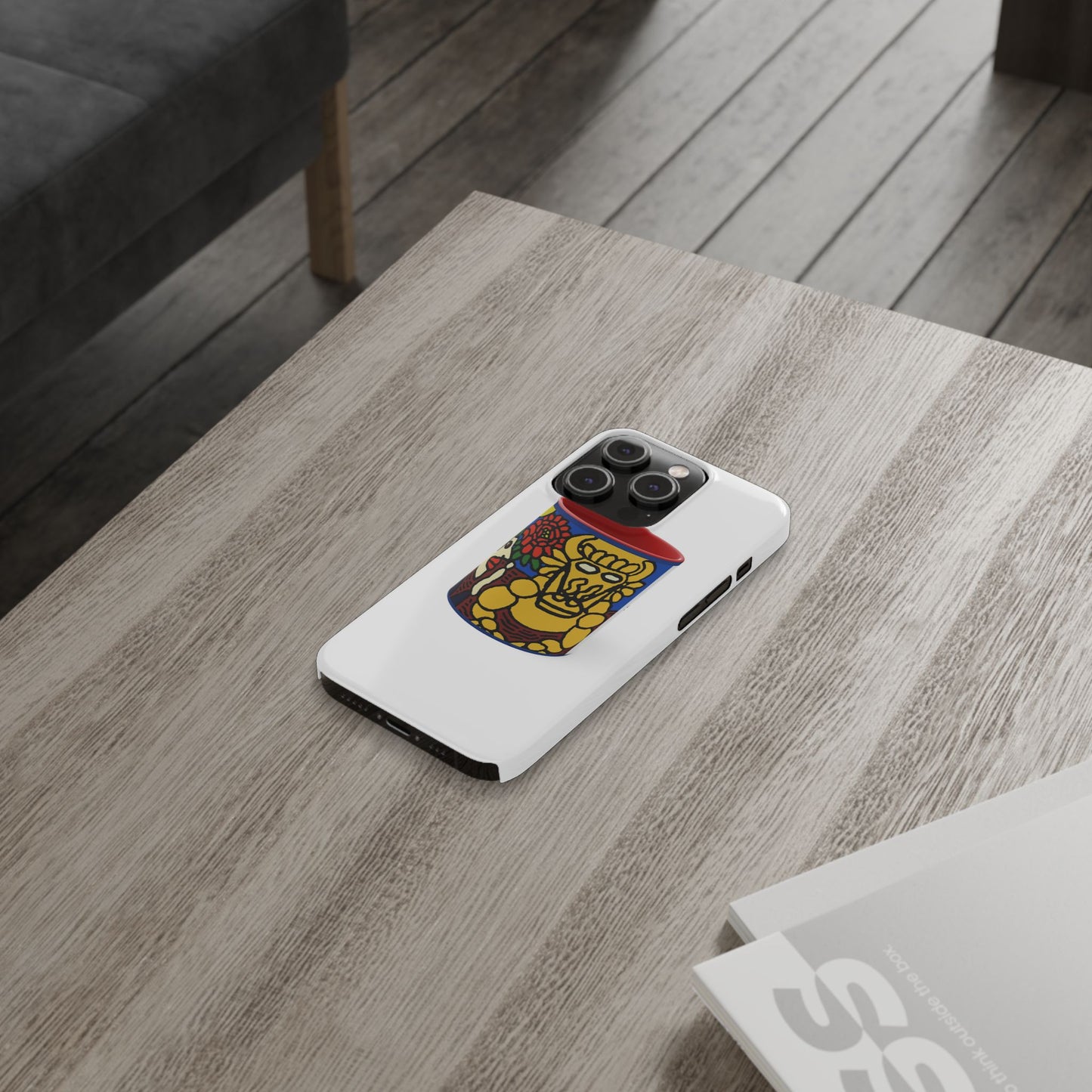 The warrior hailing the mighty golden dragon Slim Phone Case