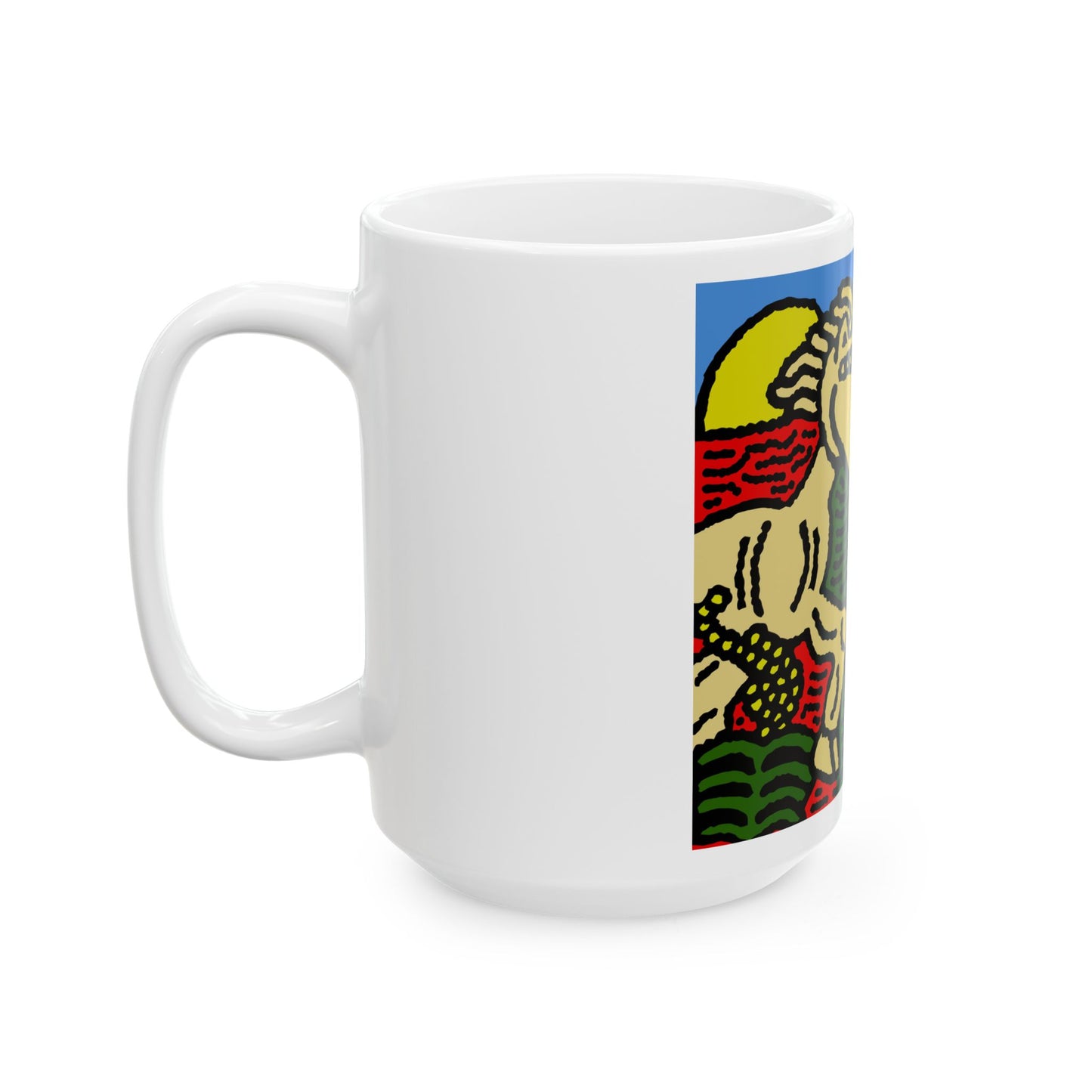 Galloping carefree through life Ceramic Mug