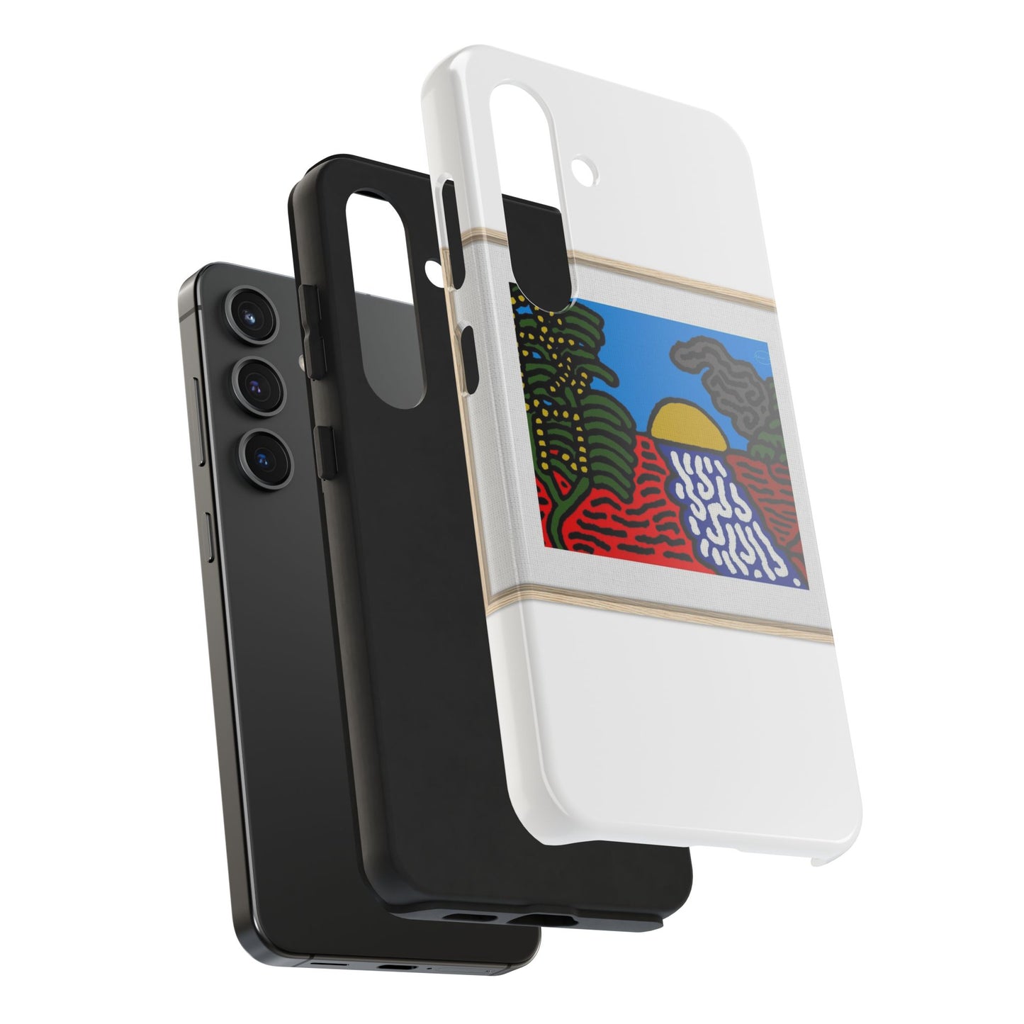 The river that joins the Australian wattle and Lebanese cedar tree in friendship Tough Phone Case