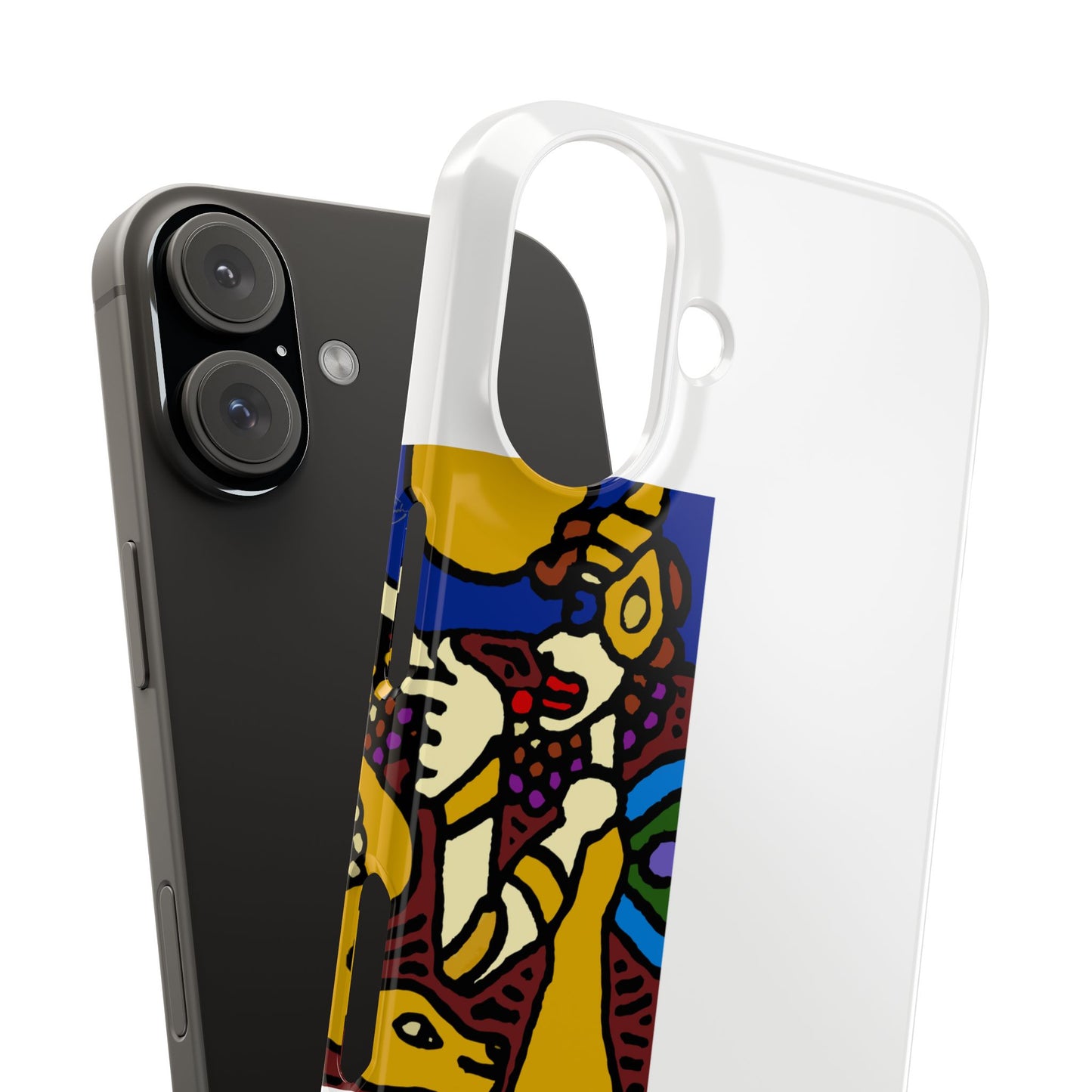 The golden snake being blessed by the fairy Slim Phone Case