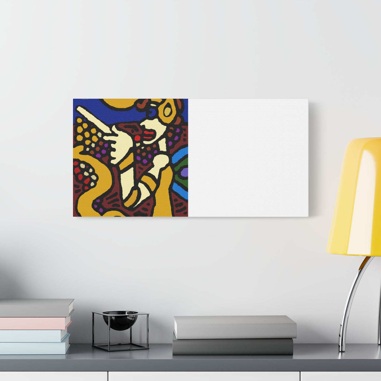 The golden snake being blessed by the fairy Canvas (Large)