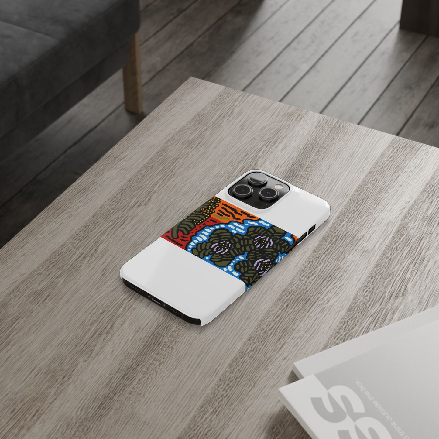 The Sri Lankan water lilies meets the Australian wattle Slim Phone Case