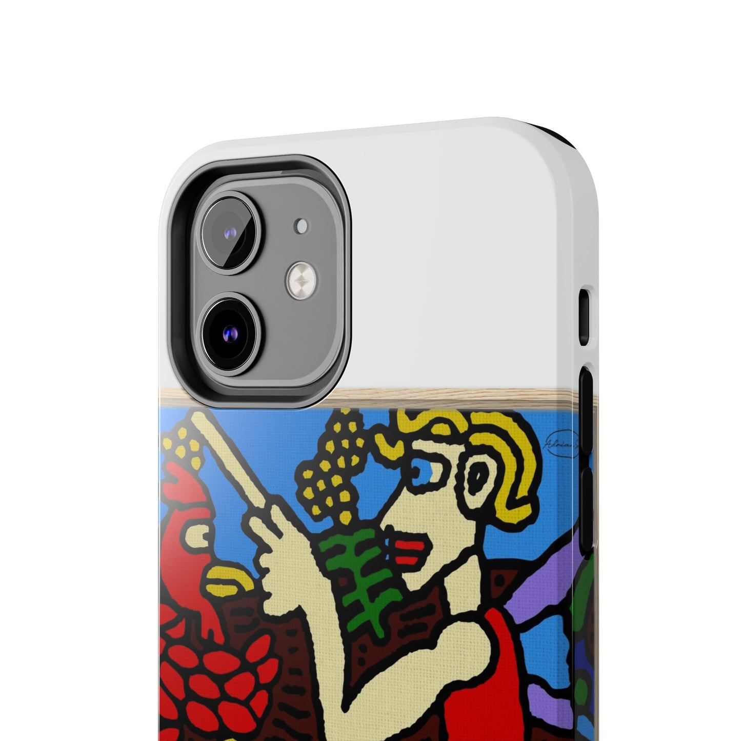 The hen gaining a blessing from a fairy Tough Phone Case