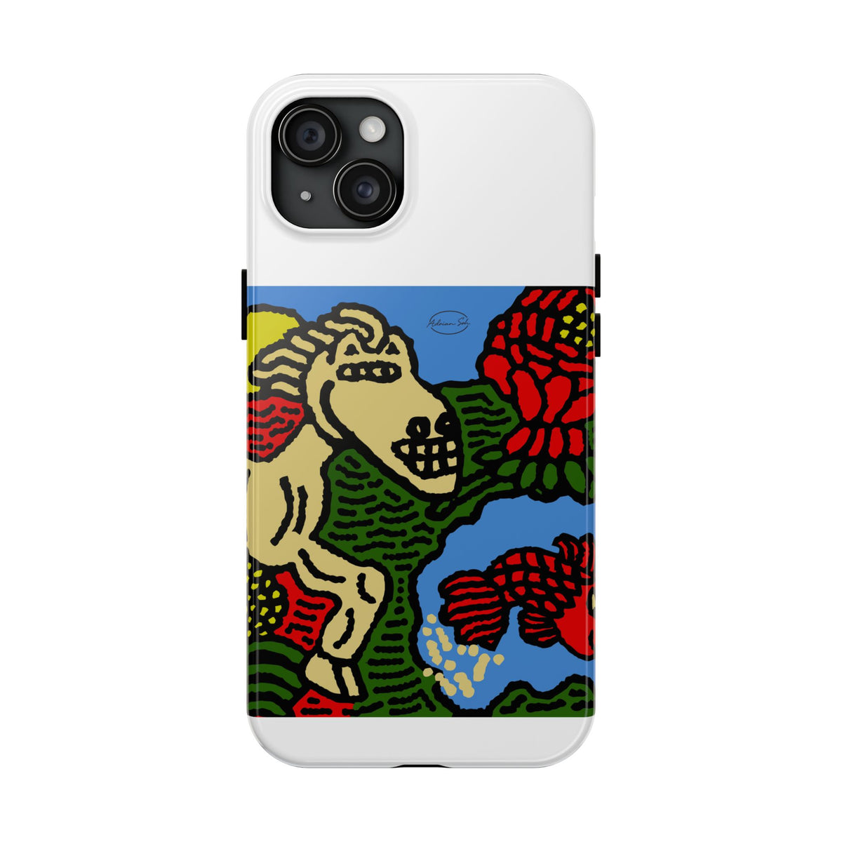 Galloping carefree through life Tough Phone Case