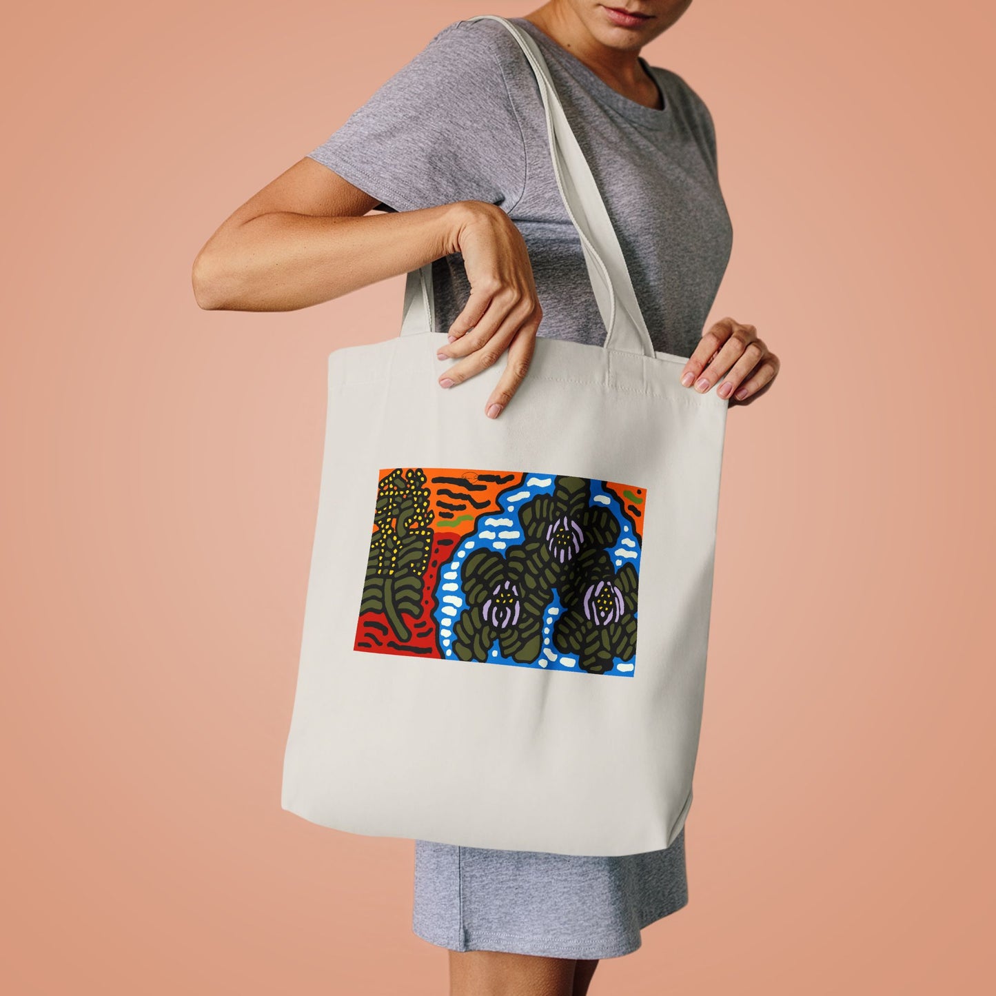The Sri Lankan water lilies meets the Australian wattle Classic Tote Bag