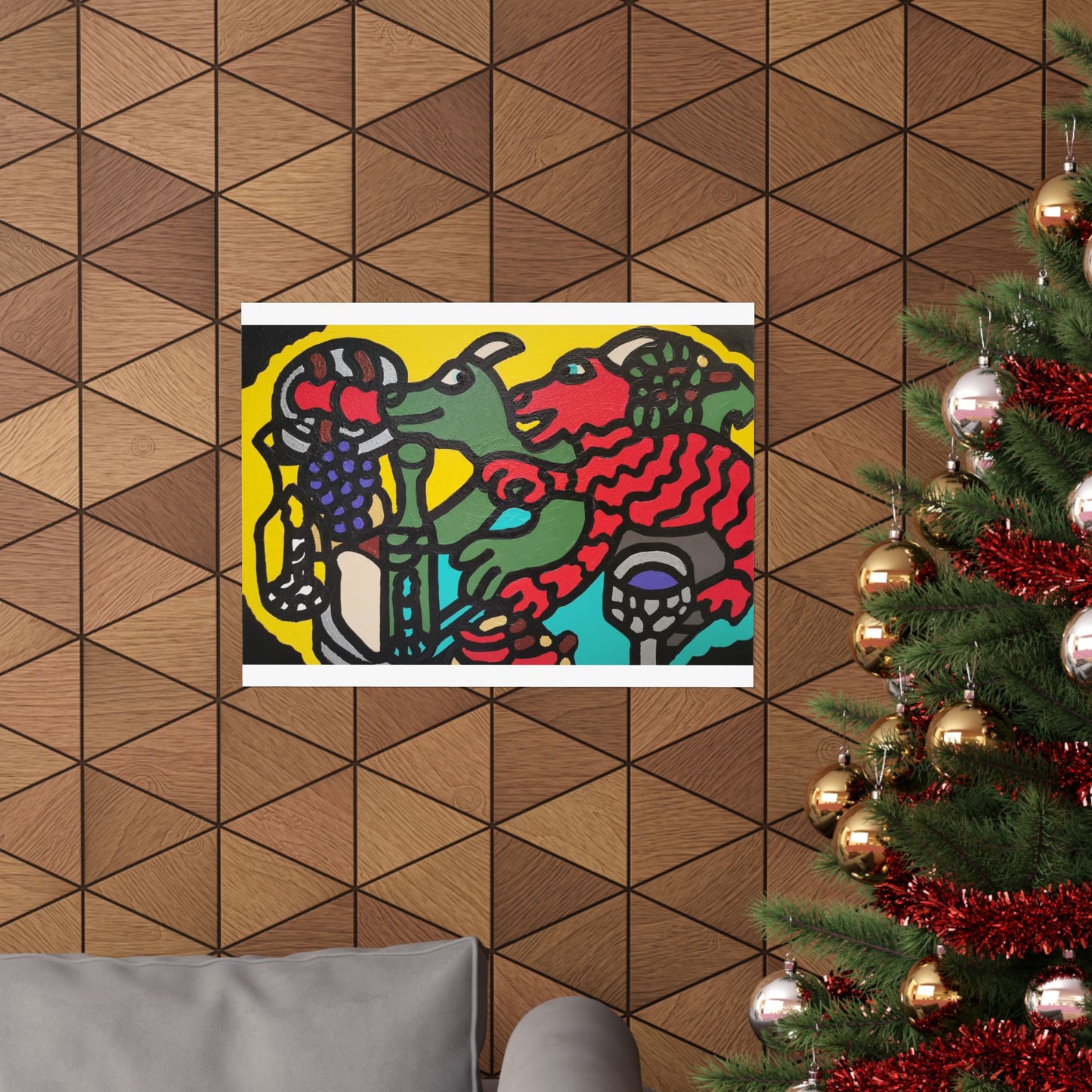 Enjoying our companionship Matte Poster Horizontal (Large)