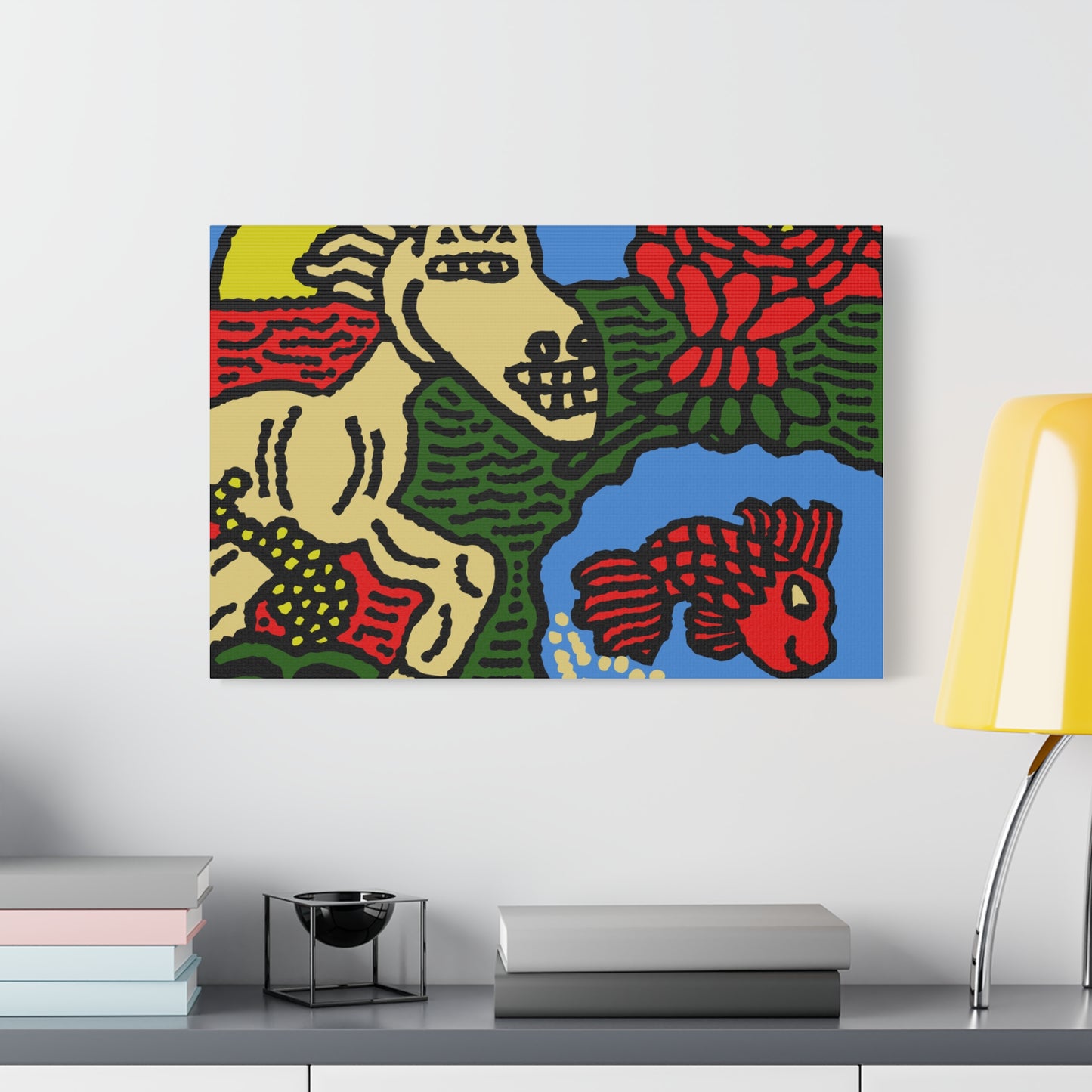 Galloping carefree through life Canvas (Large)