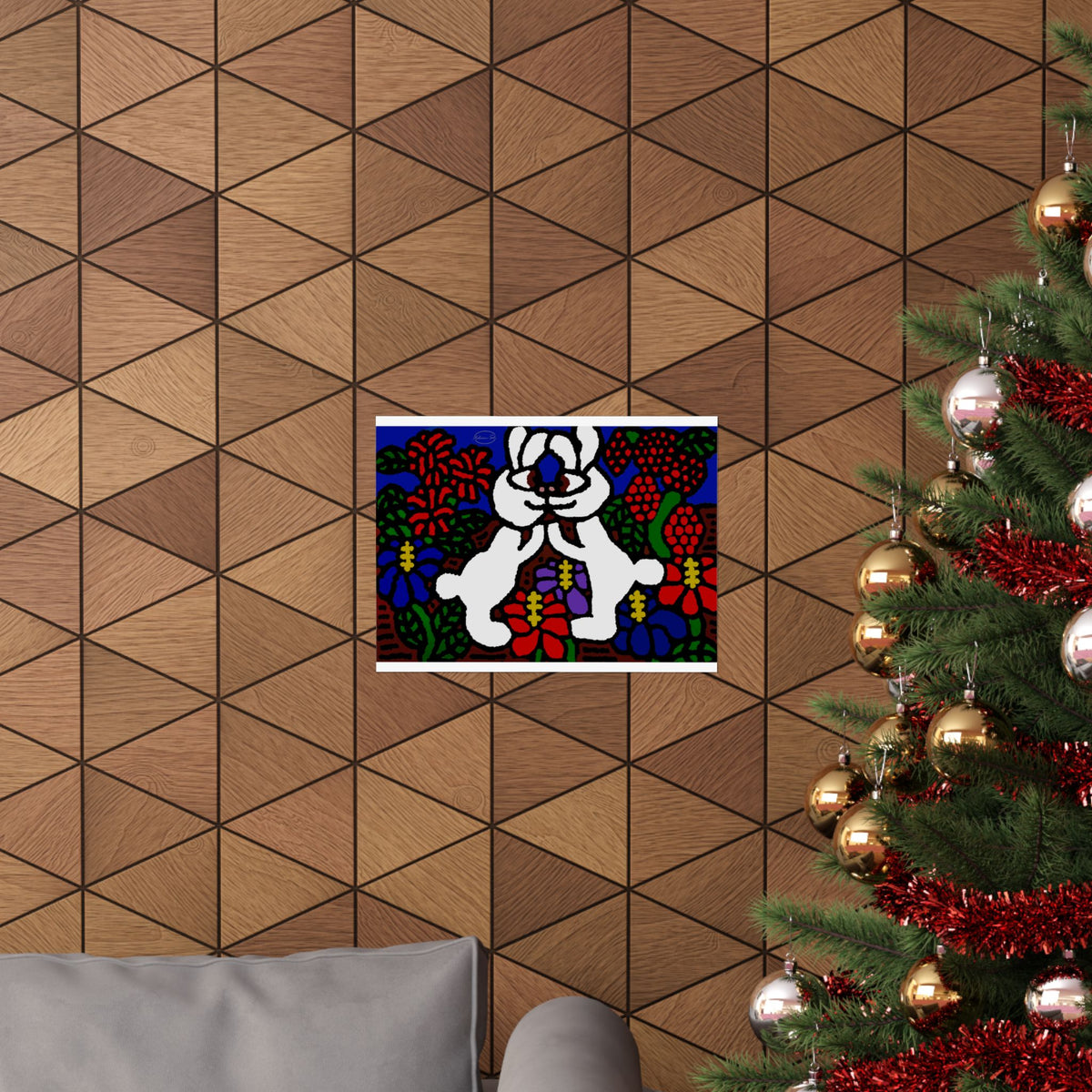 Bunnies in love Matte Poster Horizontal (Small)