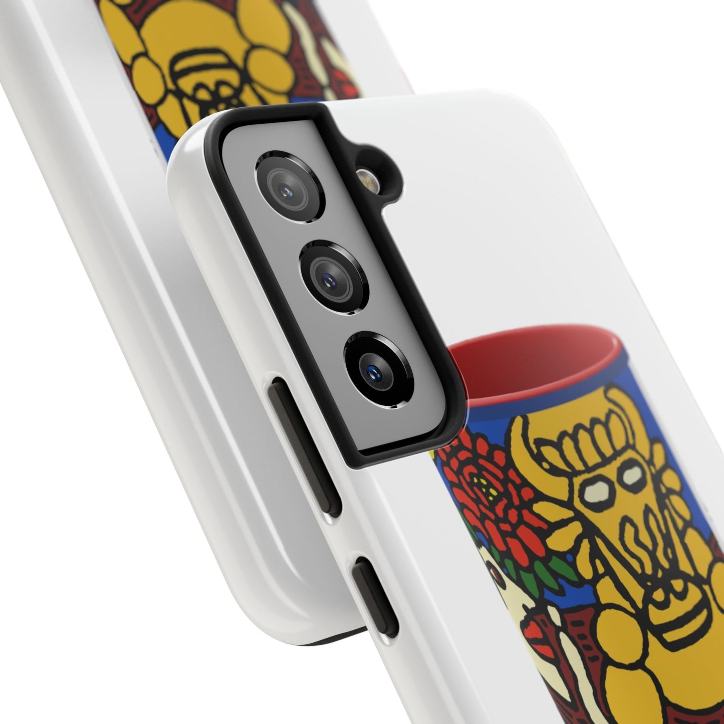 The warrior hailing the mighty golden dragon Tough Phone Case