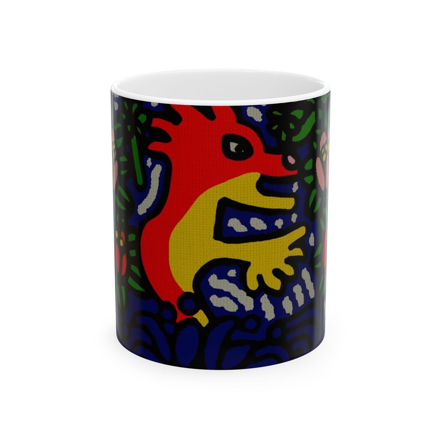 Breaking through the surface of a lotus pond Ceramic Mug