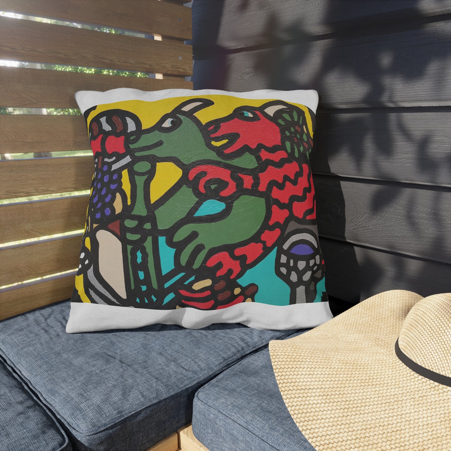 Enjoying our companionship — Outdoor Pillow