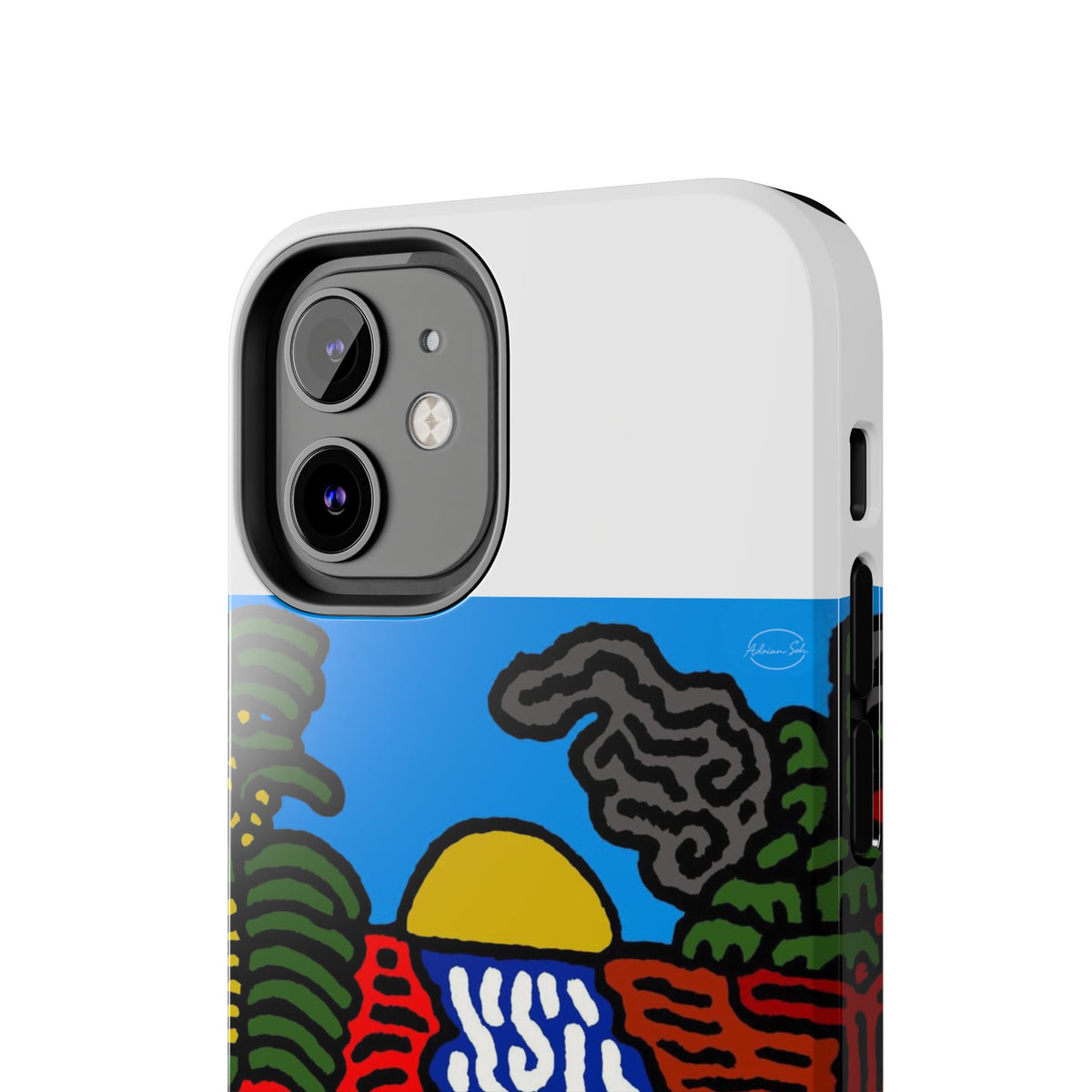 The river that joins the Australian wattle and Lebanese cedar tree in friendship Tough Phone Case