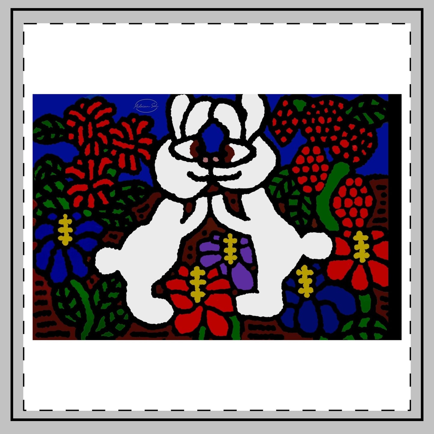 Bunnies in love — Throw Pillow