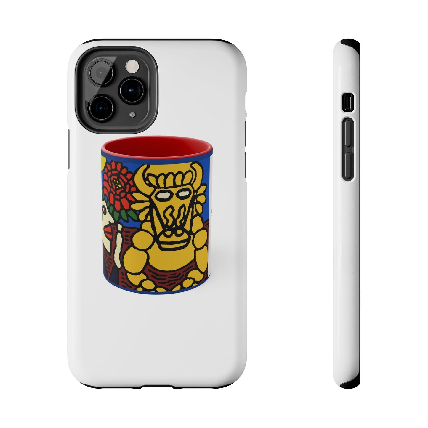 The warrior hailing the mighty golden dragon Tough Phone Case