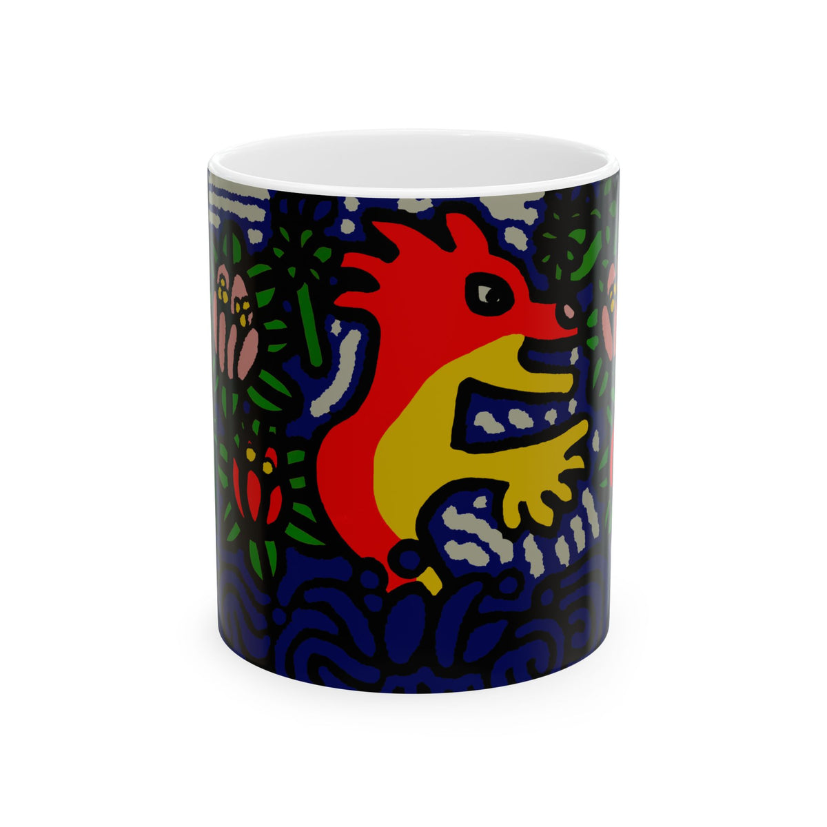 Breaking through the surface of a lotus pond Ceramic Mug