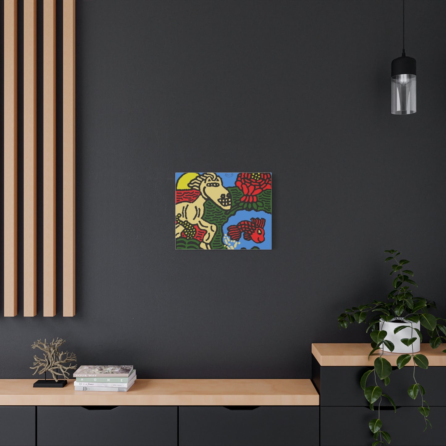 Galloping carefree through life Canvas (Small)
