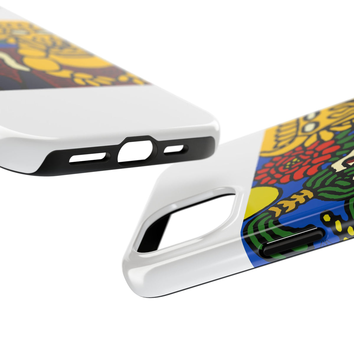 The warrior hailing the mighty golden dragon Tough Phone Case