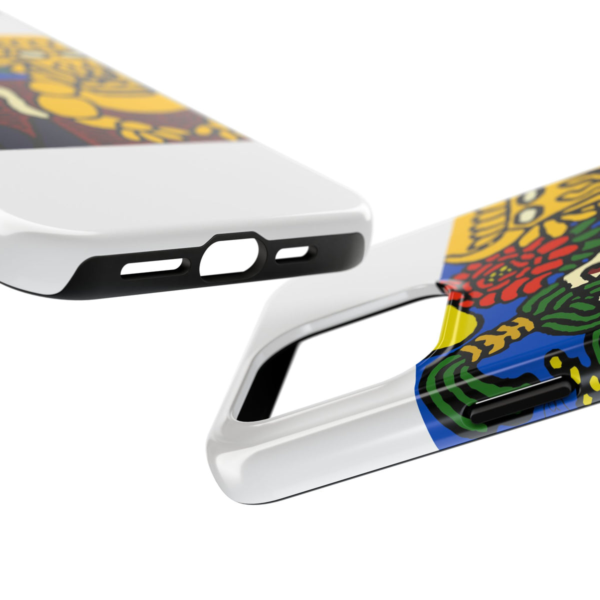 The warrior hailing the mighty golden dragon Tough Phone Case