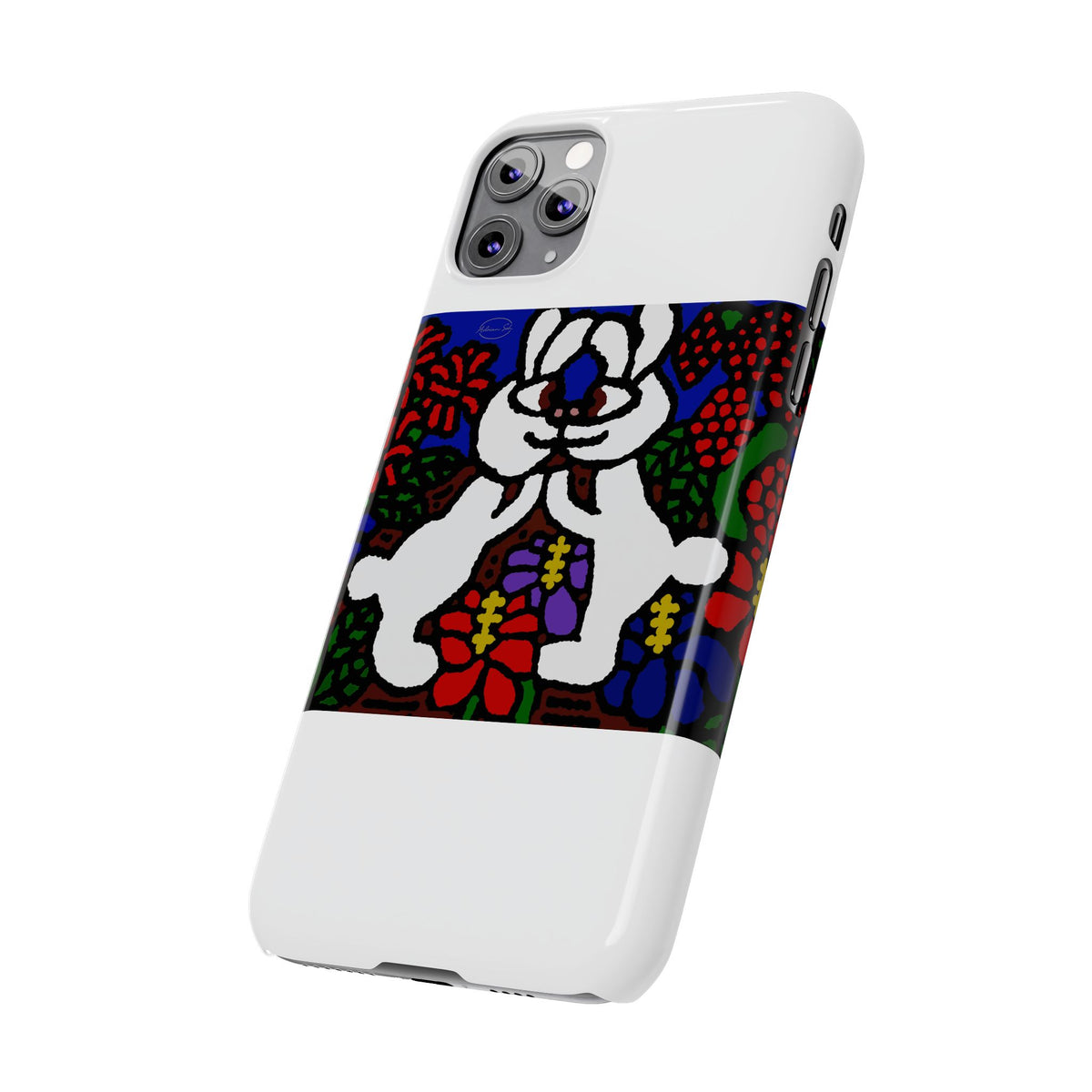 Bunnies in love Slim Phone Case