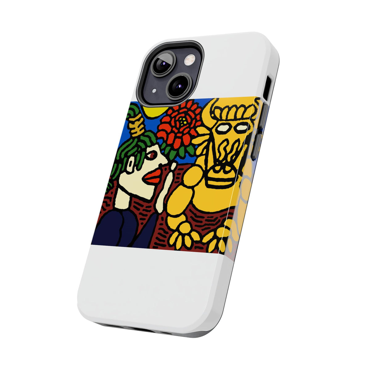 The warrior hailing the mighty golden dragon Tough Phone Case