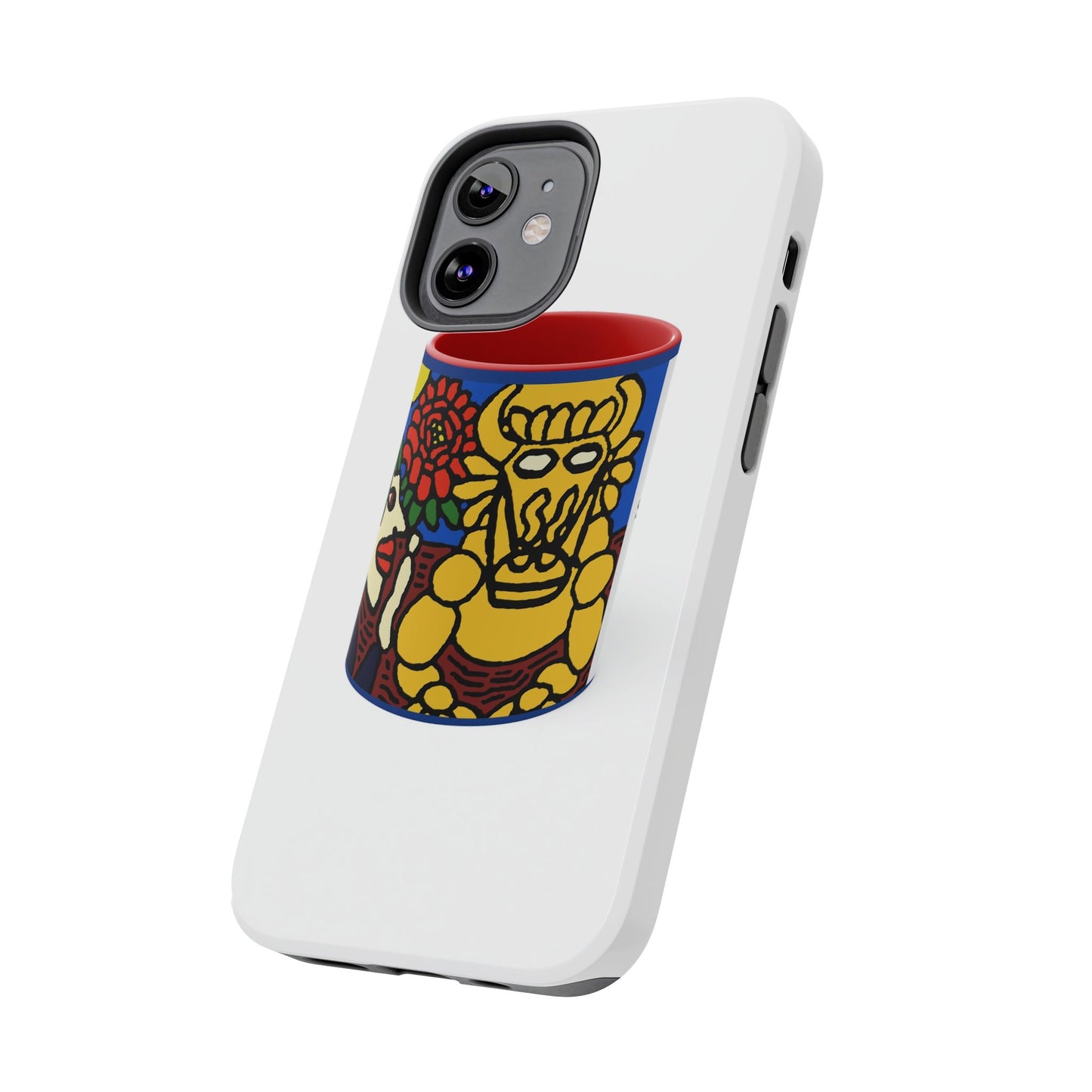 The warrior hailing the mighty golden dragon Tough Phone Case