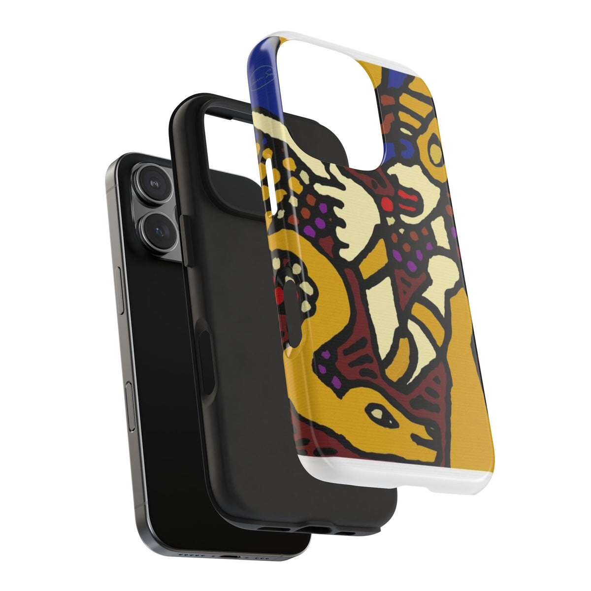 The golden snake being blessed by the fairy Tough Phone Case