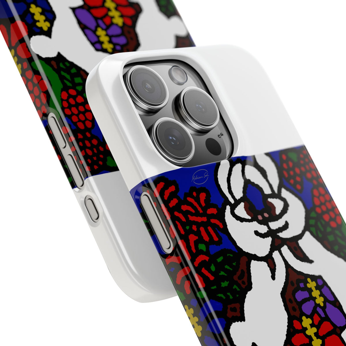 Bunnies in love Slim Phone Case