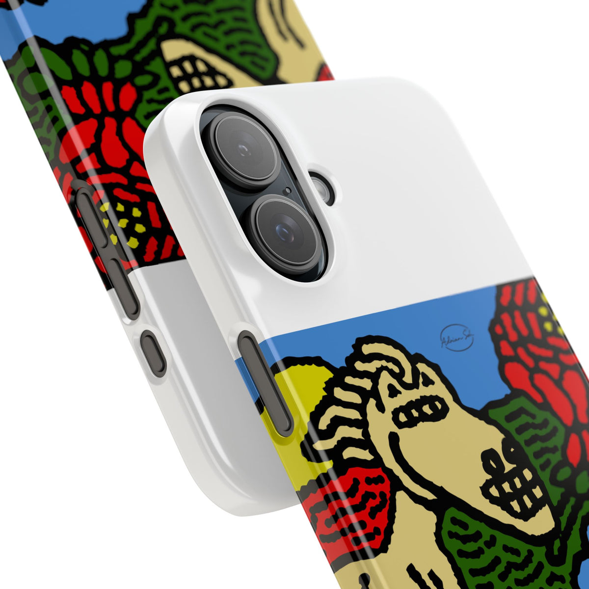 Galloping carefree through life Slim Phone Case